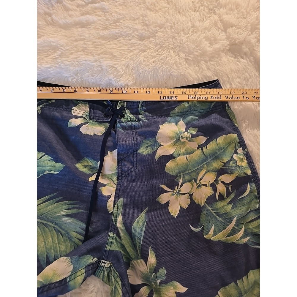 O'Neill Board Shorts Swimsuit Blue Green Floral Mens Sz 36 x 10" Board Shorts - Picture 10 of 12